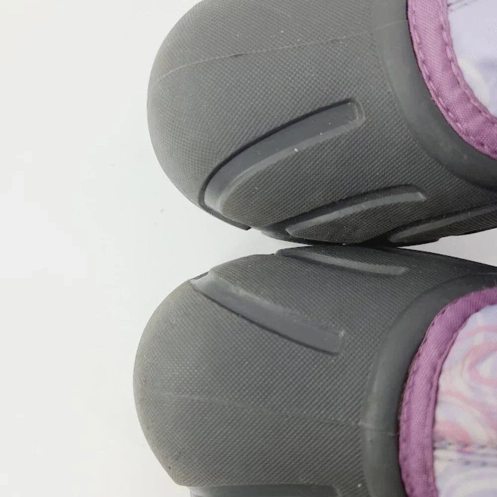 Sorel Girl's Purple Cub Wave‎ Bears Mid-Calf Winter Snow Boot Size 4